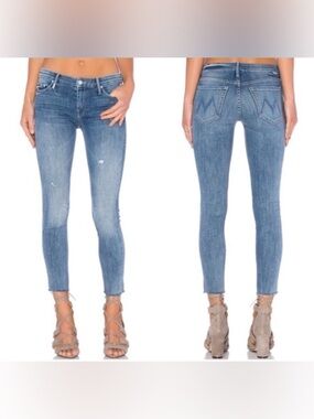 MOTHER Looker Ankle Fray in Double Time Sz 28